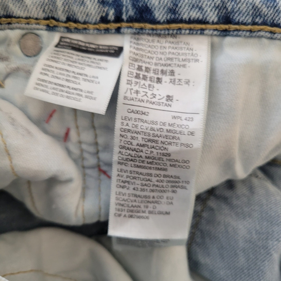 Levi's 514 Stone-Washed Distressed Straight Jeans Size 33/34 Men's - Picture 11 of 11